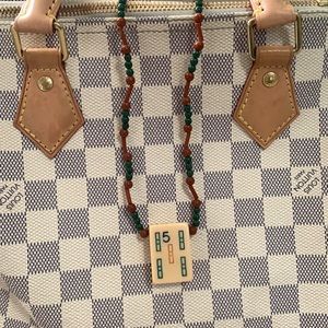Vintage Mahjong Necklace